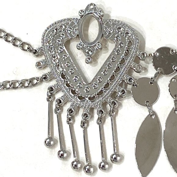 Light Yellow Enamel Butterfly Hallow Heart Waist Chain, Belly Dancing Hip Scarf - Picture 4 of 7